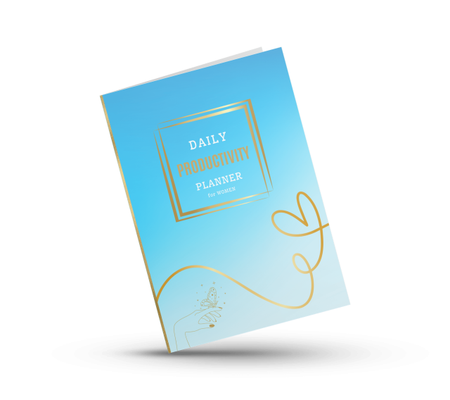 Daily productivity planner for women